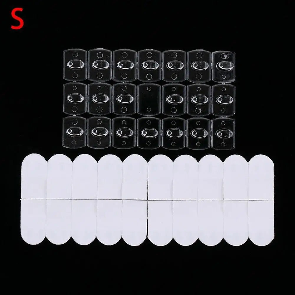 Transparent Removable Adhesive Hooks for Cable Management