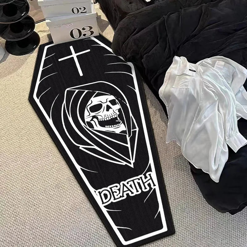 Gothic Skull Print Non-Slip Floor Mat