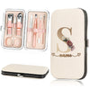 Portable Stainless Steel Manicure & Pedicure Set with Organizer Case