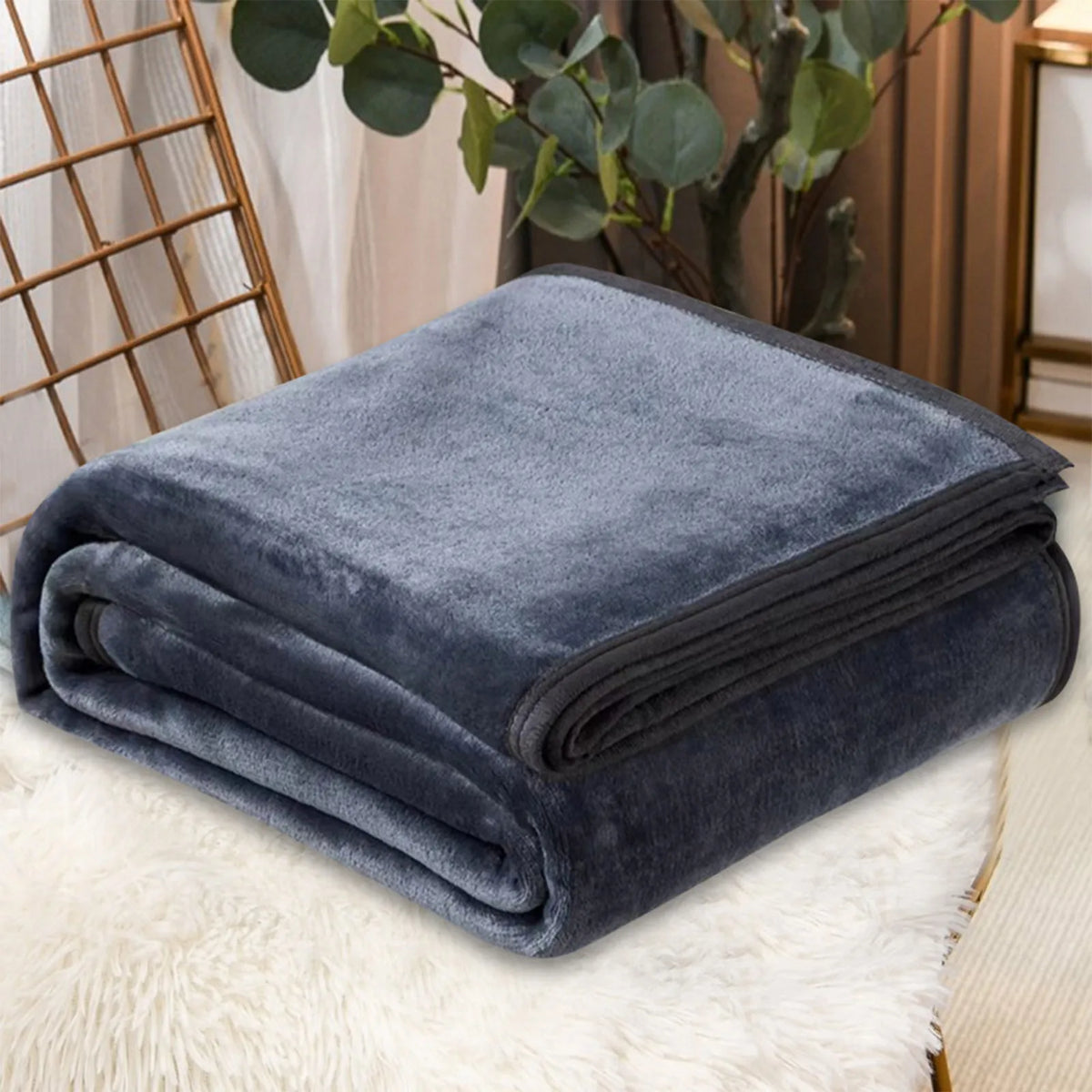 Cozy Coral Fleece Throw Blanket