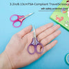 Compact Precision Scissors with Protective Cap