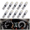 A set of T5 wedge LED bulbs for dashboard, license plate, and interior lights, featuring multiple light sources.
