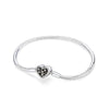 925 Sterling Silver Heart Charm Bracelet