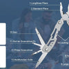 14-in-1 Folding Multi-Tool with Stainless Steel Pliers