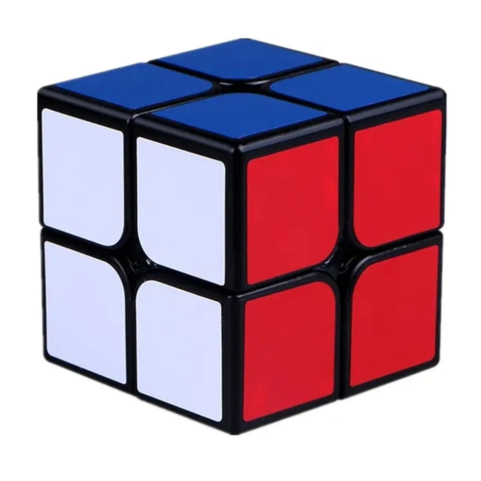 A professional magnetic puzzle cube with a 3x3 grid showing red and blue faces.