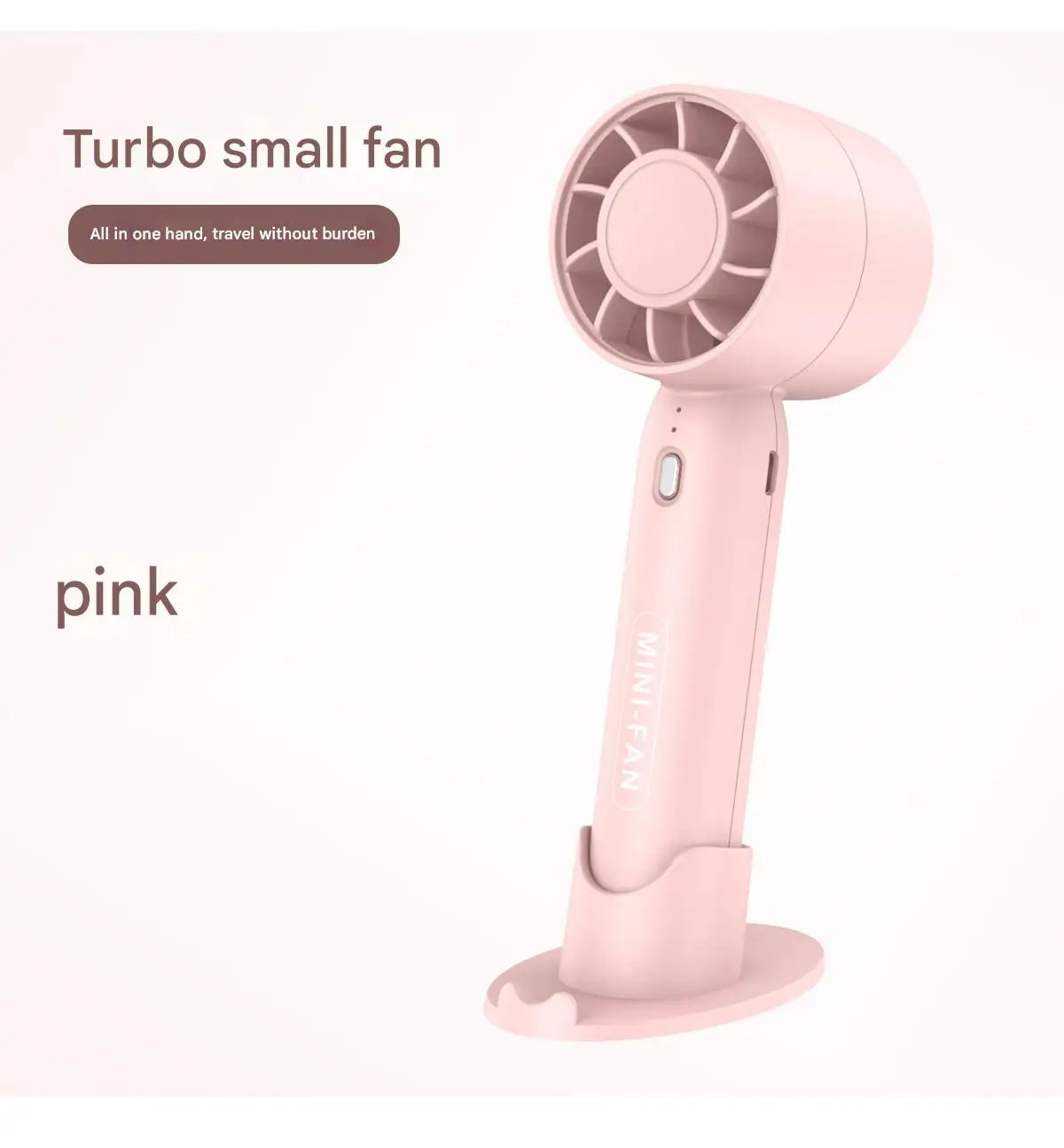 Portable Handheld USB Rechargeable Fan