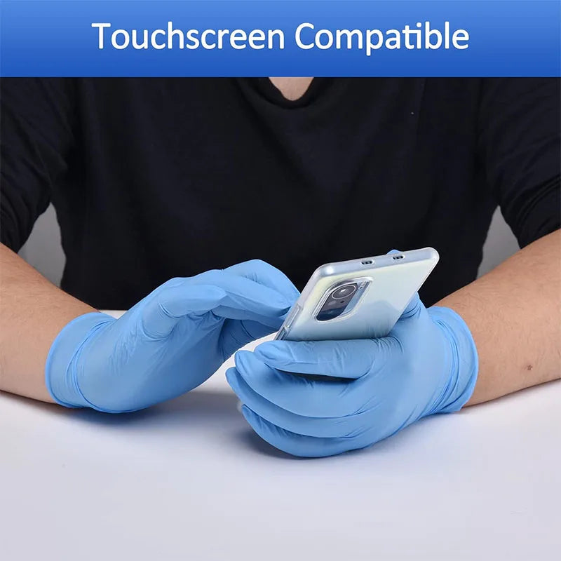 Blue Nitrile Disposable Gloves – Latex-Free, Powder-Free Protection for Home & Work