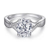 Anillo Encantador de Moissanita con Diseño de Hada en Plata de Ley 925