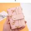 Compact PU Leather Wallet for Women with Card Slots and Coin Pocket