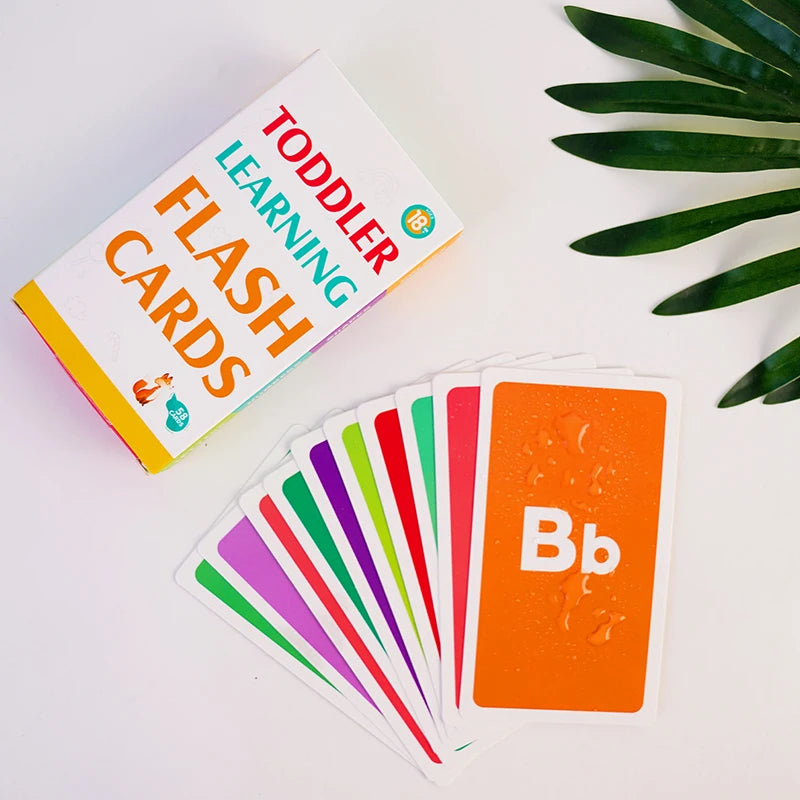 Montessori Learning Flash Cards Set - 58 Pieces for Early Education
