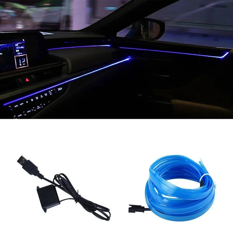 Flexible USB LED Neon Strip Light for Car & Home