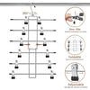 Space-Saving Clip Pants Hangers with 360° Swivel Hook