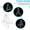 Clear Acrylic Triangle Display Stands for Cards and Small Items