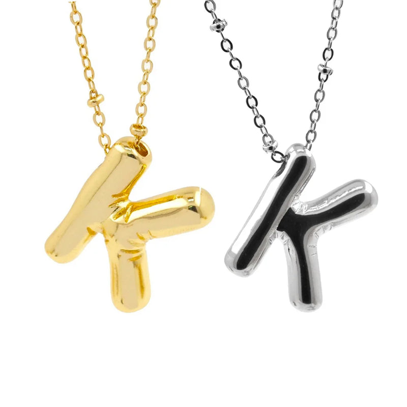 Personalized Initial Letter Pendant Necklace