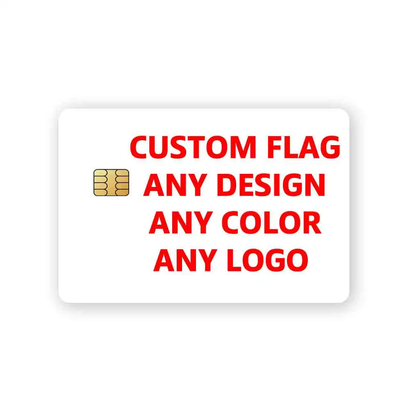 Custom Credit Card Stickers - Set of 4