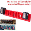 Wall-Mounted Battery Holder for Milwaukee M18 Batteries