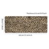 XXL Leopard Print Desk Mat with Non-Slip Rubber Base