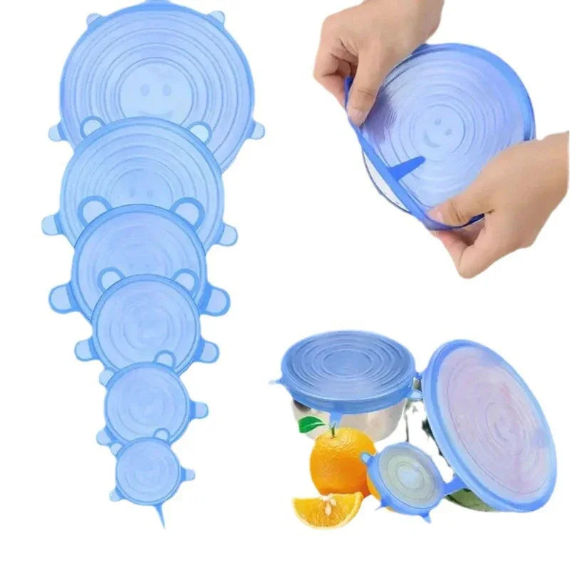 Tapas de silicona reutilizables (Set de 6)