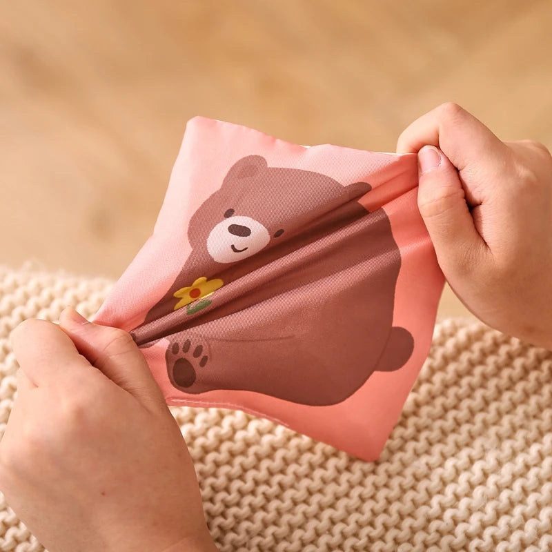 Montessori Sensory Tissue Box Toy with Soft Scarves