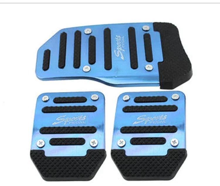 Aluminum Car Pedal Cover Set - Non-Slip Brake & Foot Pedals