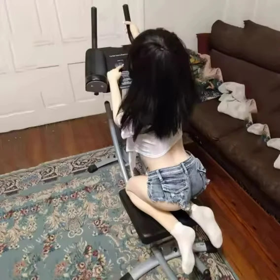 Foldable Ab Trainer with Adjustable Resistance