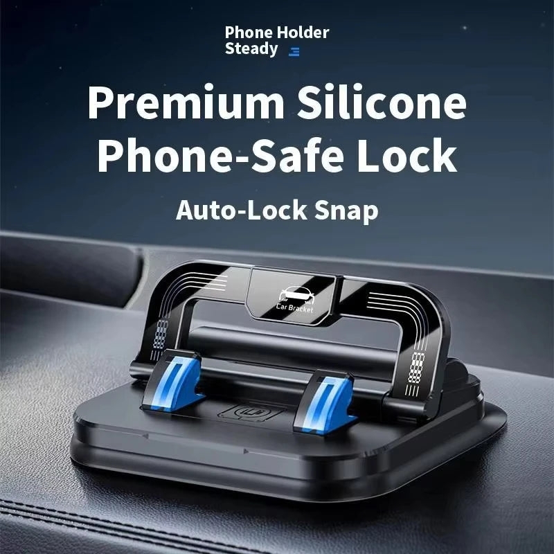 360° Rotating Car Phone Holder with Dashboard Mount and Parking Number Plate