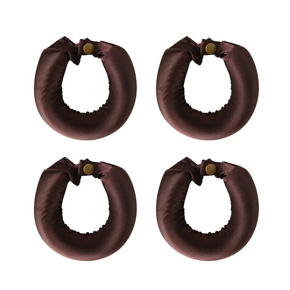 Heatless Satin Hair Curlers for Overnight Styling