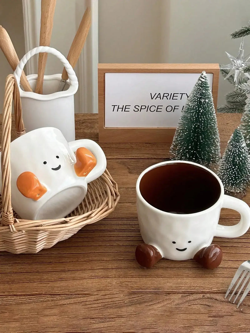 Happy Face Ceramic Coffee Mug