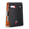 Slim RFID-Blocking Carbon Fiber Leather Wallet
