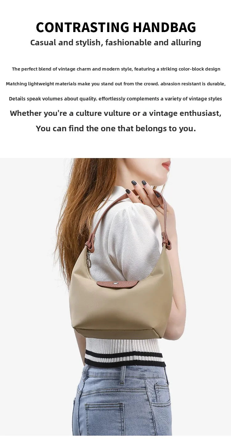 Lightweight Nylon Crossbody Bag with Adjustable Strap