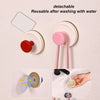 Detachable reusable suction cup hooks for hanging items like keys and towels
