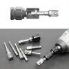 Impact Driver Socket Adapter Set with Hex Shank Extension