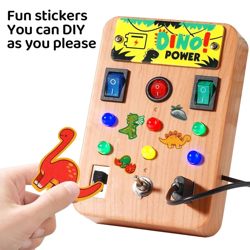 لوحة مشغّلة تفاعلية بإضاءة LED للأطفال الصغار