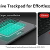 Comparación de un trackpad ESR totalmente responsive en una laptop versus otro trackpad.
