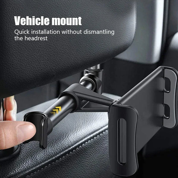 Adjustable Car Headrest Tablet and Phone Mount