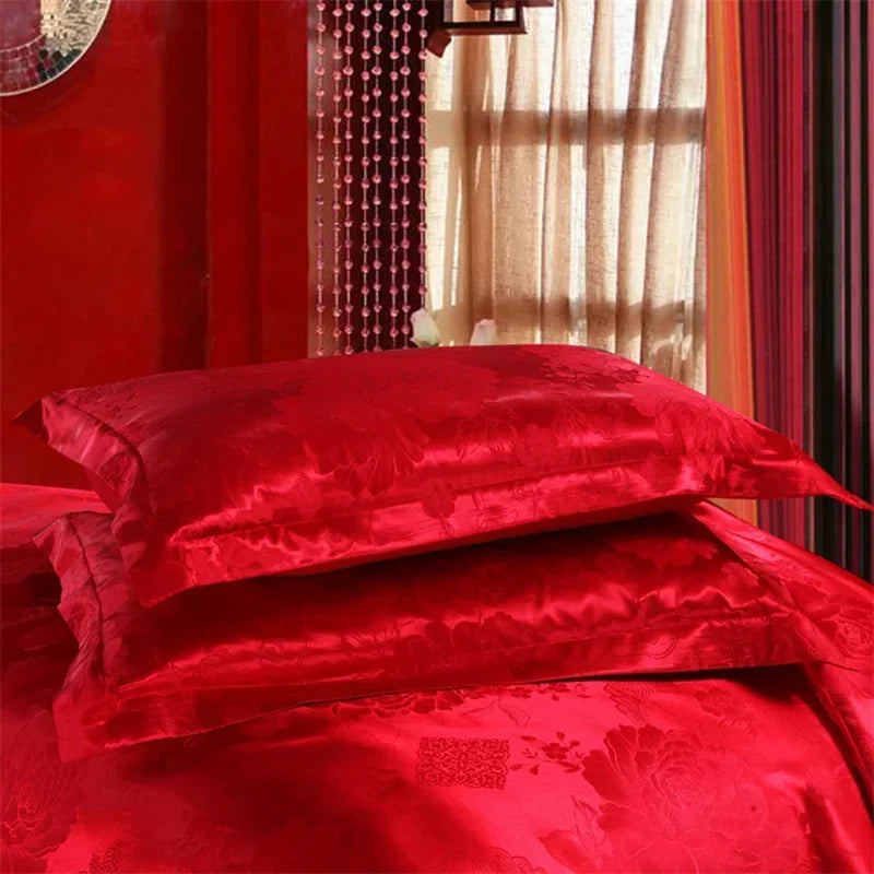 Silver Royal Luxury Duvet Cover Set with Pillowcases