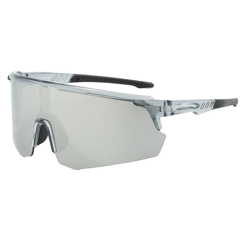 Oversized Mirrored Sports Sunglasses