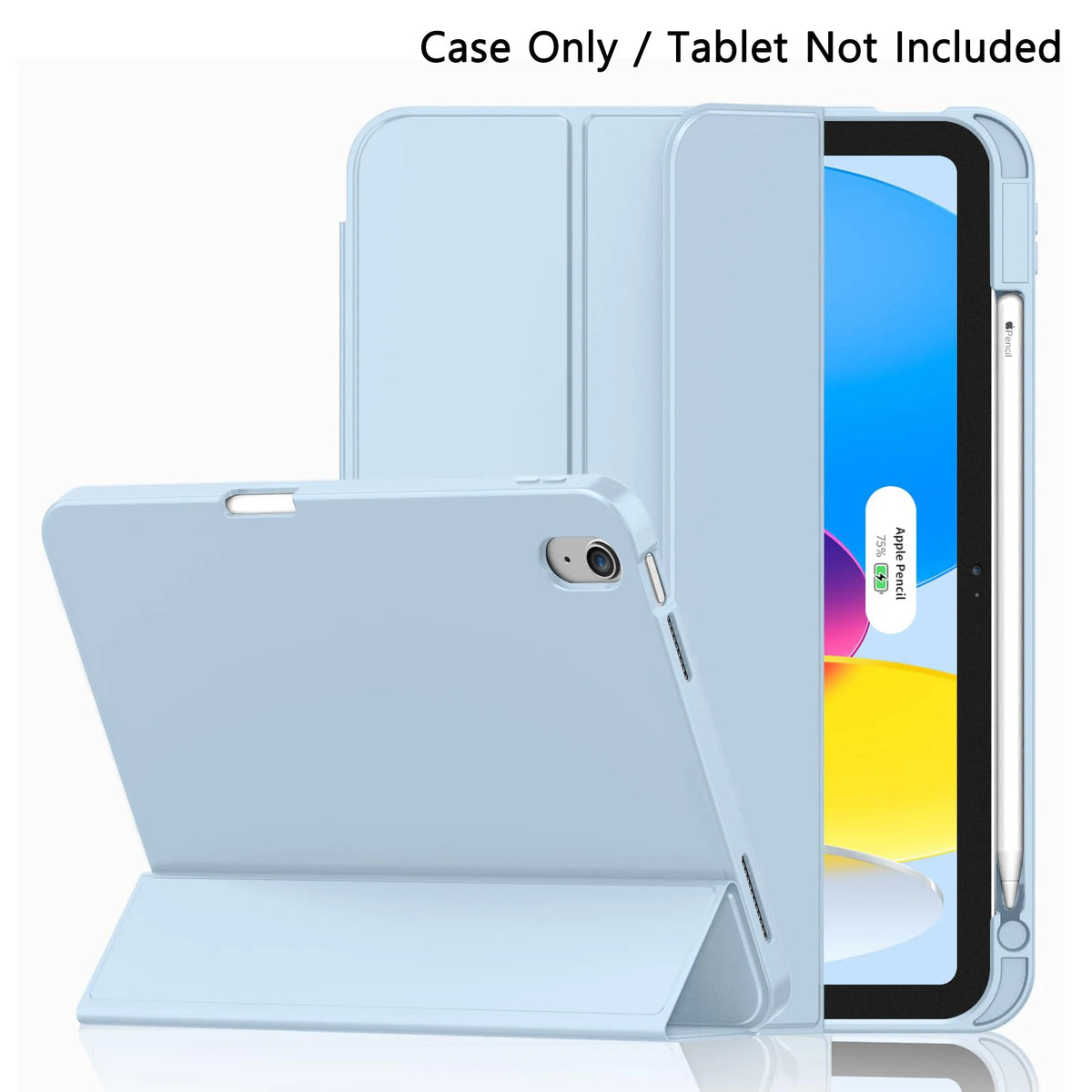 Premium Faux Leather iPad Case with Pencil Holder