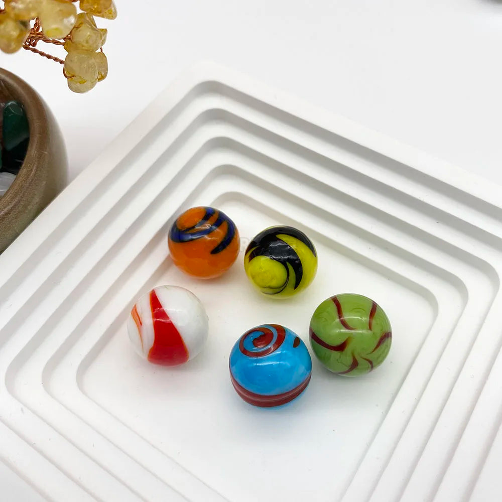 Handcrafted Glass Marbles Set for Games, Décor & Collecting