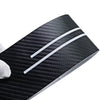 Black PU leather door sill protector stickers with white stripes for Ford F-150