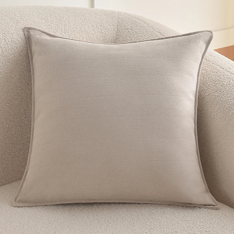 Luxury Chenille Throw Pillow Covers – Soft Square Cushion Cases for Sofa, Bed, and Living Room