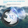 Dual-Head USB Car Seat Cooling Fan