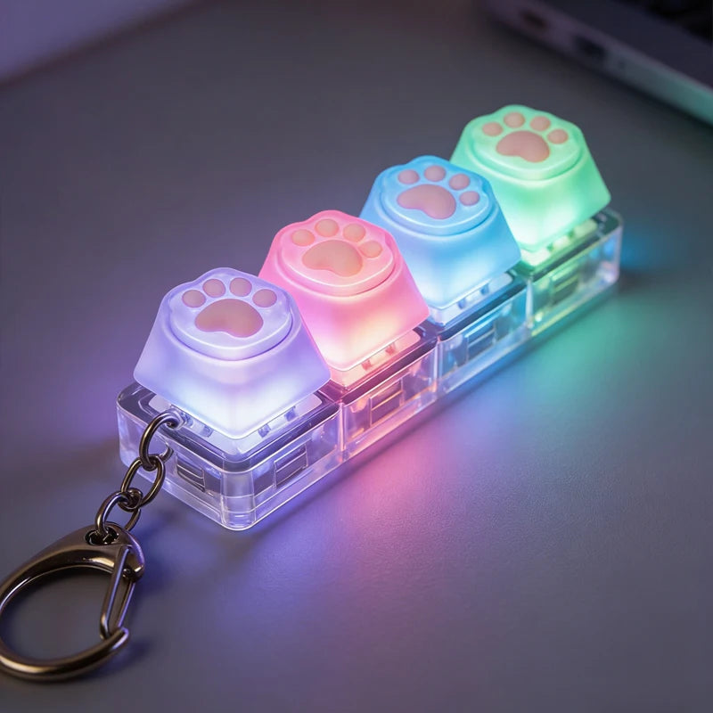 Llavero Teclado LED con Botones Clickables