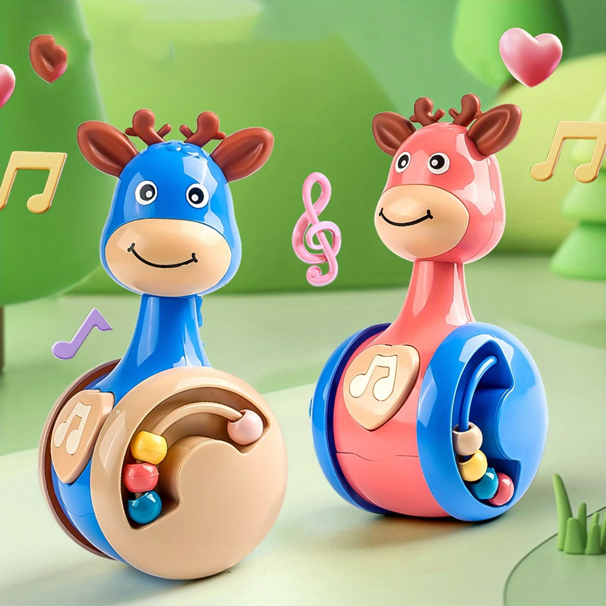 Fawn Slide & Shake Rattle Toy for Babies