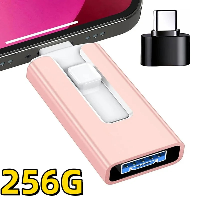 4-in-1 USB 3.0 Flash Drive for iPhone, iPad, and More