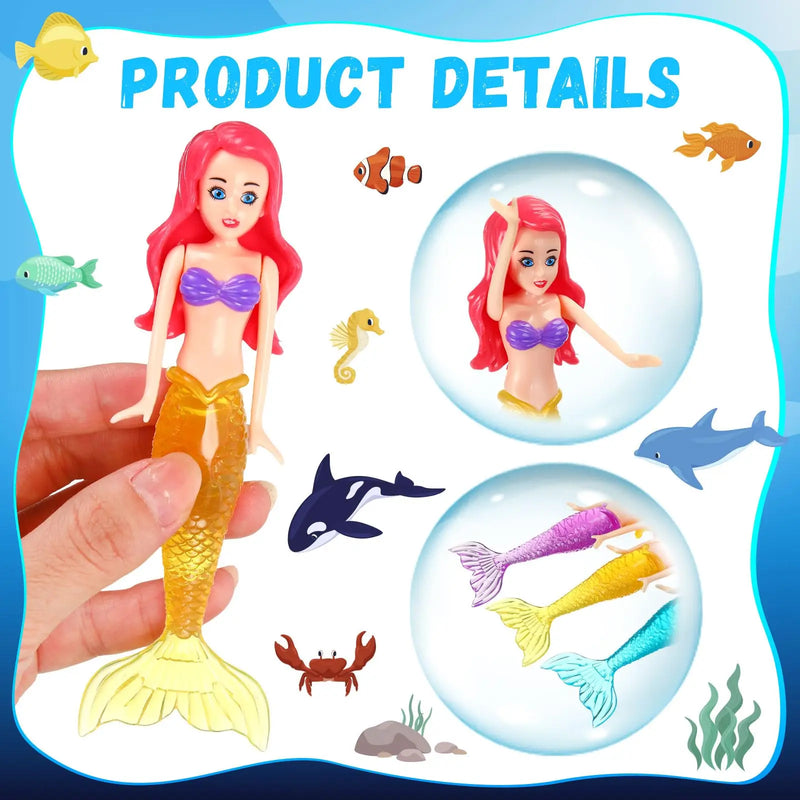 Colorful Mermaid Dive Toys for Kids and Adults