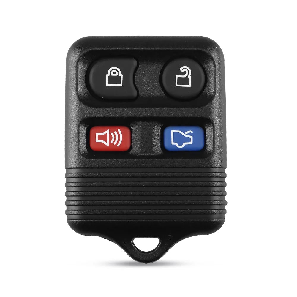 Black replacement remote key fob with three buttons for vehicle access.