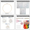Embroidery Stitch Practice Kit with 30 Stitches for Beginners