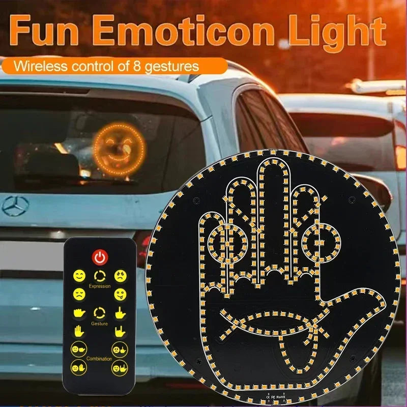 Car LED Emoji Light with Remote Control