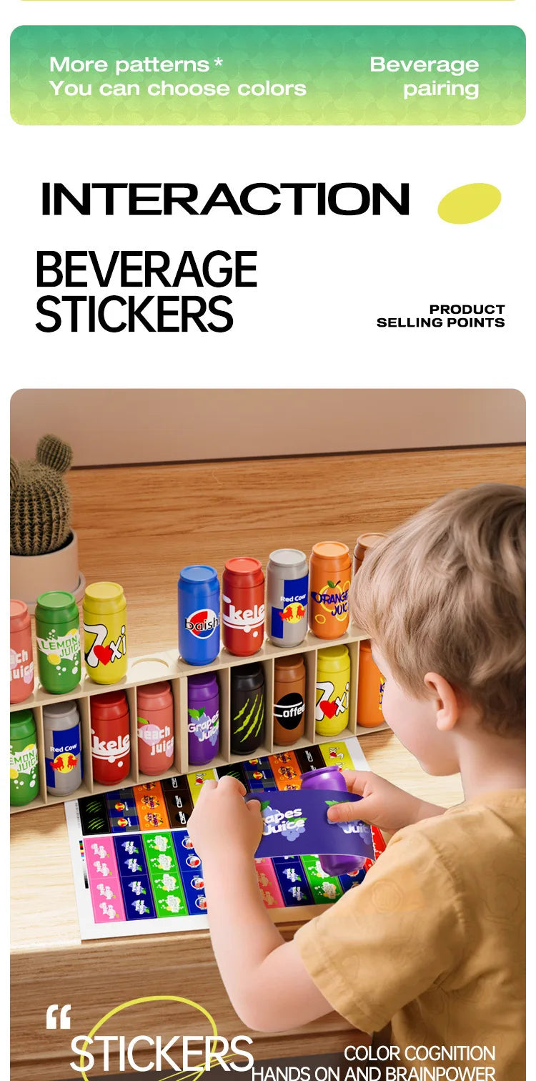 Bottle Guessing Memory Board Game for Kids